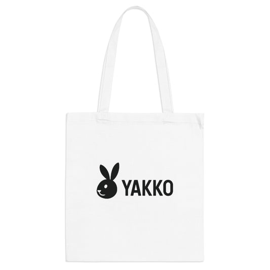 Tote Bag "YAKKO" Logo Minimalista | Bolso de Tela de Algodón Ecológico | Bolsa Reutilizable Natural | Estilo Urbano Versátil