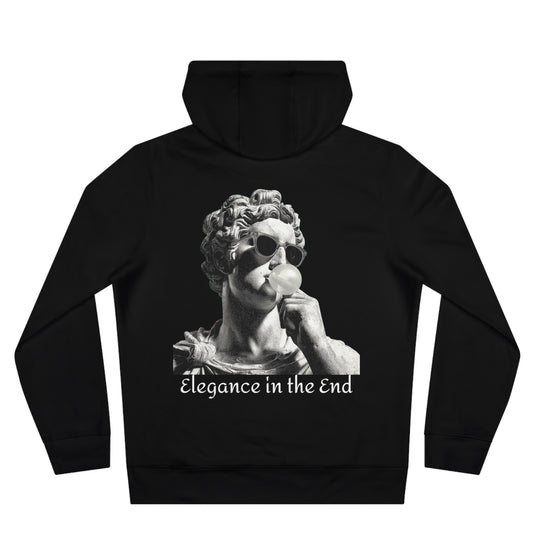 Sudadera "Elegance in the End" | Hoodie Estatua Grecorromana con Chicle | Estilo Urbano Clásico | Arte Rebelde