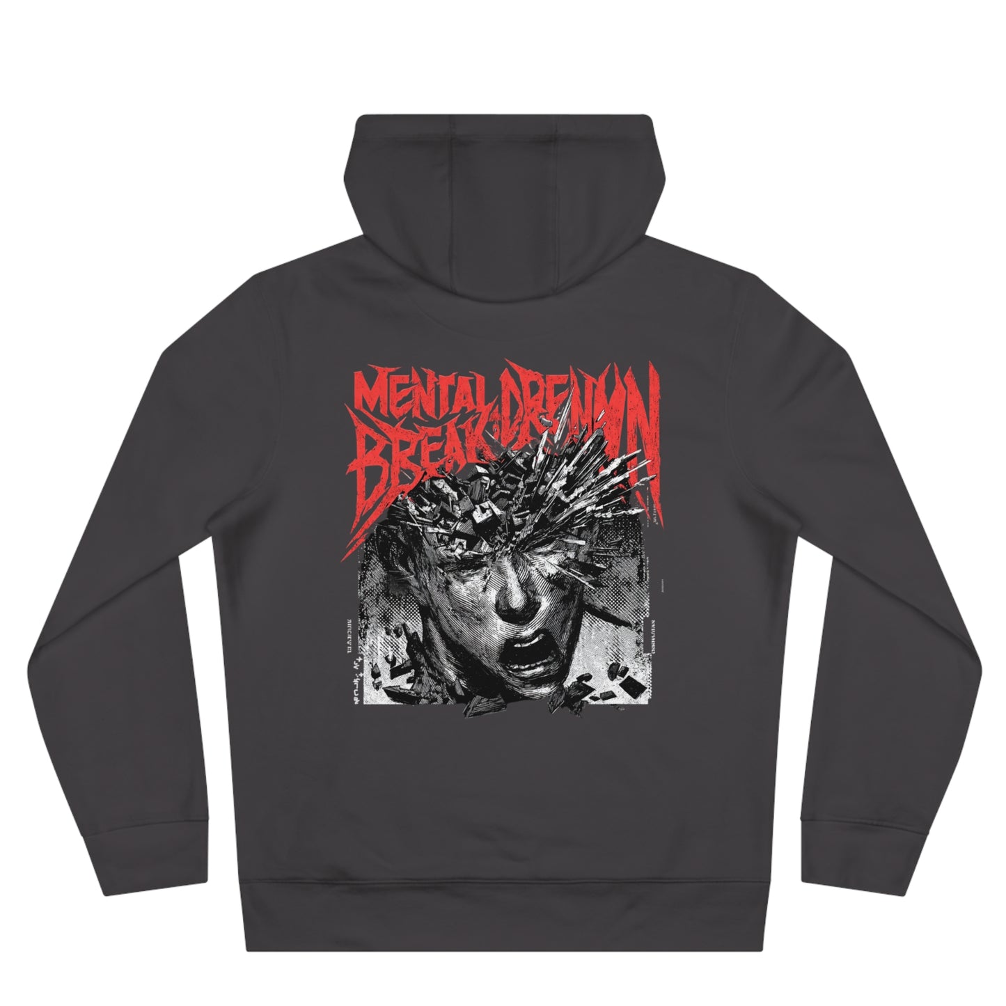 Sudadera "Mental Breakdown Breaker" | Hoodie Gráfico Unisex de Algodón | Arte Oscuro y Alternativo
