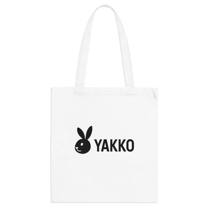 Tote Bag "YAKKO" Logo Minimalista | Bolso de Tela de Algodón Ecológico | Bolsa Reutilizable Natural | Estilo Urbano Versátil