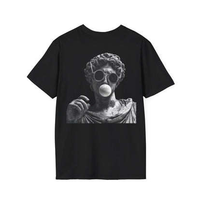 Camiseta Estatua "Estilo Renacentista Urbano" | Playera Clásica con Gafas y Chicle | Arte Pop Moderno | Diseño Rebelde