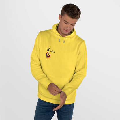 Sudadera Smiley Derretido | Hoodie Amarillo Estilo Streetwear | Arte Urbano | Goteo de Colores