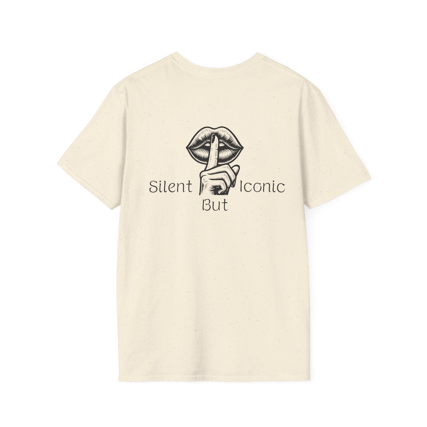Camiseta "Silent But Iconic" | Labios Silencio Diseño Minimalista | Playera Blanca Unisex | Estilo Discreto con Actitud