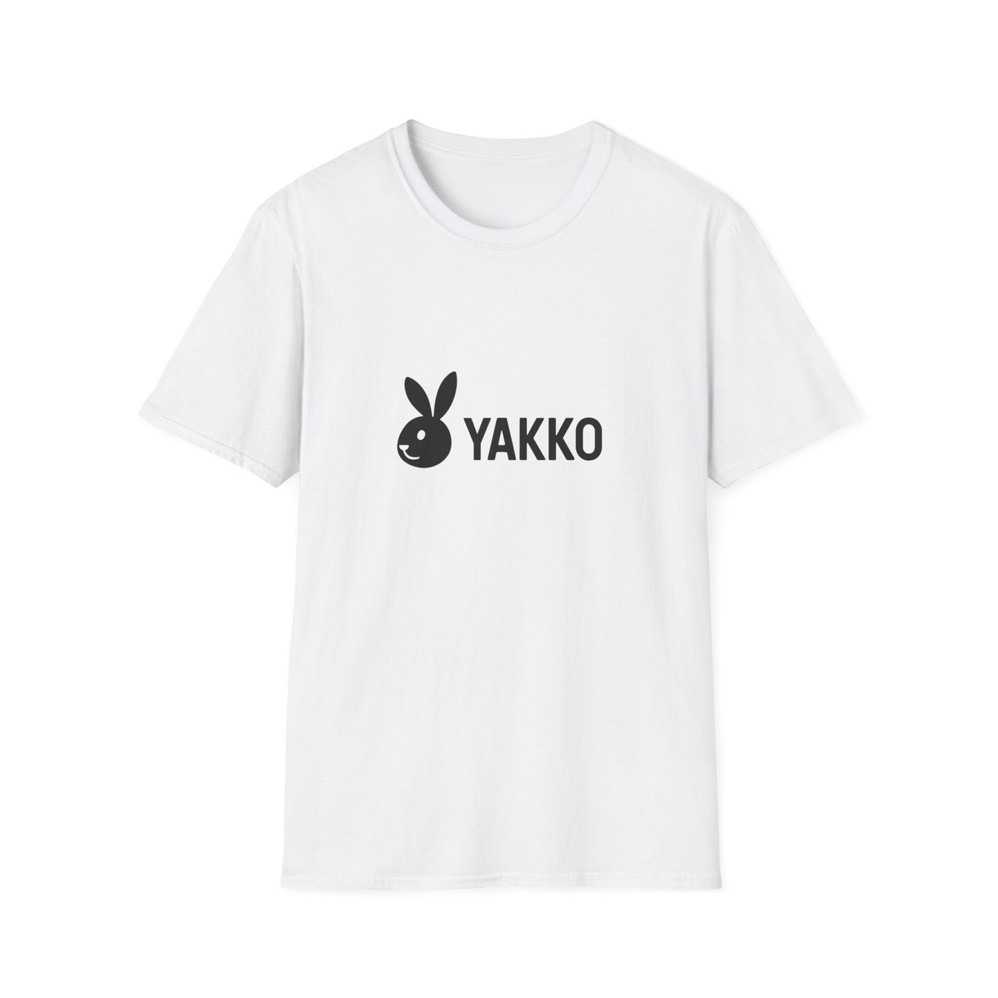 Camiseta "YAKKO" Logo Minimalista | Playera Blanca Unisex | Conejo Estilizado | Básico Esencial Casual