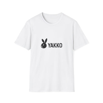 Camiseta "YAKKO" Logo Minimalista | Playera Blanca Unisex | Conejo Estilizado | Básico Esencial Casual