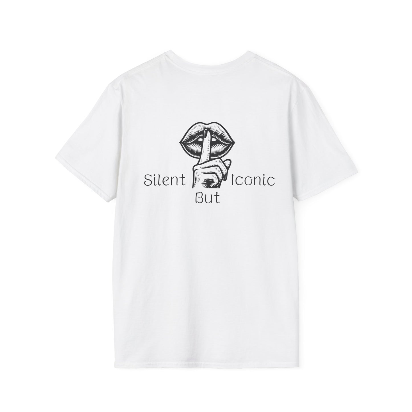 Camiseta "Silent But Iconic" | Labios Silencio Diseño Minimalista | Playera Blanca Unisex | Estilo Discreto con Actitud