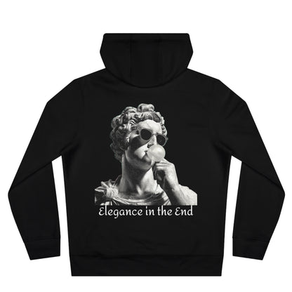 Sudadera "Elegance in the End" | Hoodie Estatua Grecorromana con Chicle | Estilo Urbano Clásico | Arte Rebelde